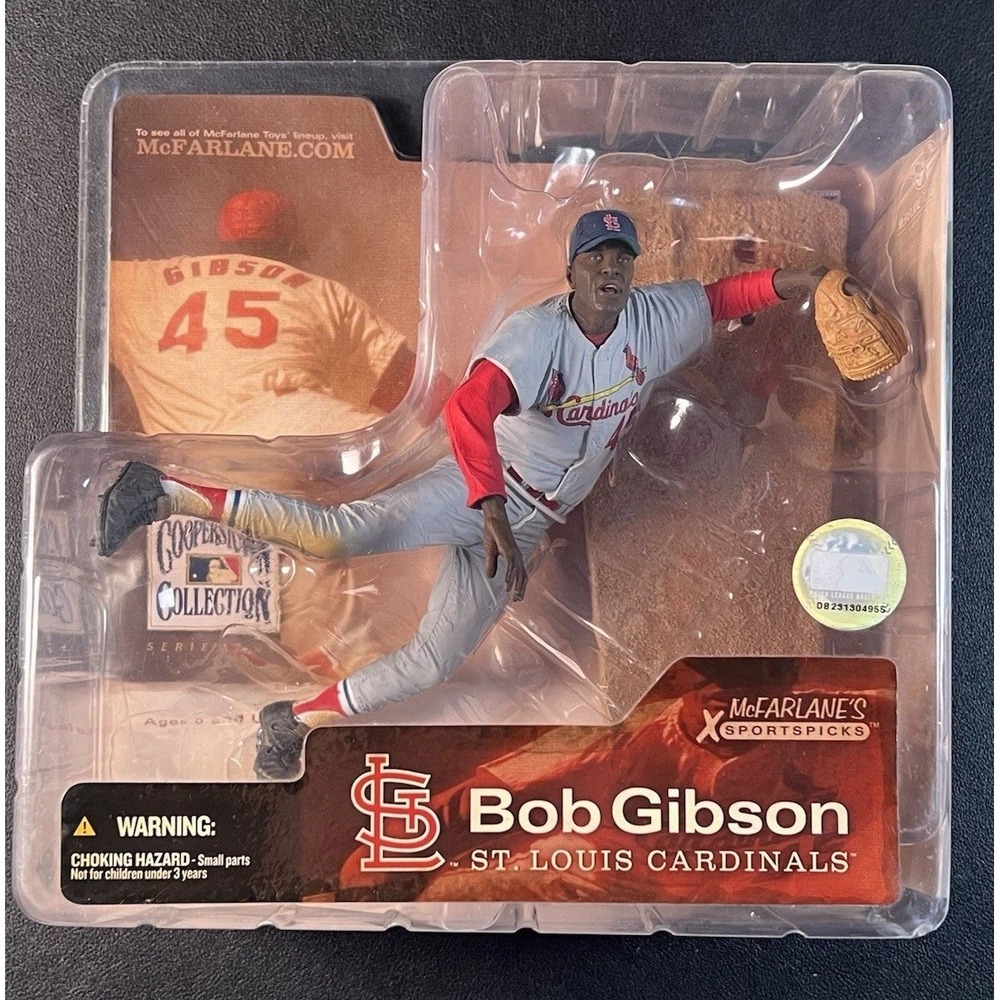 Mcfarlane Bob Gibson Figure Cooperstown Collection Series 1 Variant Gray J1